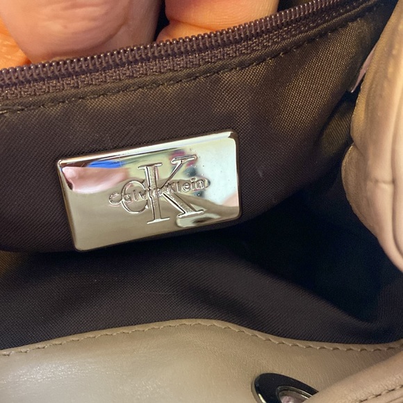 All leather Calvin Klein natural bag - Picture 7 of 8